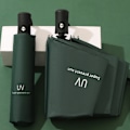 Miniatyrbillede 2 af 3: Automatisk sammenfoldelig paraply med UV-beskyttelse Grön Grøn