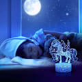 Miniatyrbild 4 av 5: Unicorn Serie 3D Nattlampa Touch Fjärrkontroll Färgrik Bordslampa LC-1169 Svart Bakgrund Modell: Färgrik Touch + Fjärrkontroll 16 Färger