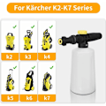 Pikkukuva 2 / 5: Vaahdotin Karcher K2 K3 K4 K5 K6 K7 -pesureille, 750 ml lumivaahtopistoolipullo säädettävällä suuttimella