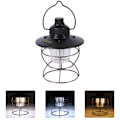 Miniatyrbillede 2 af 5: Multifunktionel Bærbar LED Teltlampe til Camping (Sort)