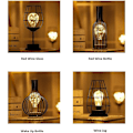Miniatyrbillede 2 af 5: Dekorativ Bordlampe, Retro Bordlampe, Bur-stil, Natlampe, Retro, Batteridrevet, Skrivebordslampe til Soveværelse [Energiklasse A]