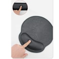 Miniatyrbild 2 av 2: Ergonomiskt handledsstöd och musmatta set Svart Sort