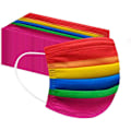 Pikkukuva 1 / 4: 50 kpl hengittäviä Gradient Rainbow -kuvioisia maskeja, aikuisille