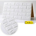 Pikkukuva 3 / 4: iDeko® 20 X 3D Tapetti Simulointi Kivi Tiilet DIY PE Vaahto Itseliimautuva Valkoinen 0.7*0.77 (M)