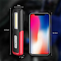 Pikkukuva 3 / 4: COB Tarkastusvalo USB-latauksella LED-työvalo tehonäytöllä (Punainen)