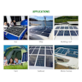 Miniatyrbild 5 av 5: 20W Solpanel Kit Batteriladdare 80A LCD Kontroller