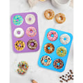 Miniatyrbillede 5 af 5: 2 Pak Silikone Donutforme, Donutform, Non-stick og Varmebestandig Silikone Bageform, Ideel til Muffin Værktøj