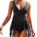 Kvinnor Boho Vadderad Tankini Bikini Set Tofs Baddräkt Hög Midja Baddräkt Baddräkt Strand G