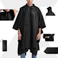 Pikkukuva 2 / 5: Monitoiminen sadeponcho hupulla Svart