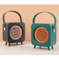 Miniatyrbillede 4 af 4: Simpel og stilfuld bærbar højttaler, retro bluetooth højttaler, lille bærbar bil hjem (Sølvgrå),