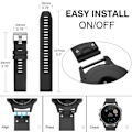 Miniatyrbillede 3 af 6: Armbånd til Garmin Fenix 5S Plus Silikone Svart Sort