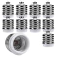10x Sovitin - 10x E40 - E27 -sovitin - E27-kantainen lampunpidinadapteri halogeeni-LED-lampulle