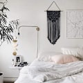 Miniatyrbild 3 av 4: Väggbonad, Boho Makramé Väggbonad Handvävd Väggkonst Makramé Tapestry för Sovrum Kontor Hem Väggdekor