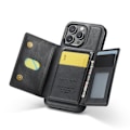 Miniatyrbillede 4 af 11: M2 Magnetisk Wallet Case til iPhone 16 Pro Max - Sort