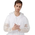 Miniatyrbillede 2 af 7: Regnfrakke med hætte Transparent Transparent L