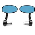 Miniatyrbillede 1 af 4: 2 stk. CNC Motorcykel Bar End Sorte Sidespejle til Triumph Speed Triple - Sort