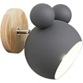 Miniatyrbillede 1 af 5: Nordisk Stil Sød Træbjørn Indendørs Væglampe Sengelampe Øjenbeskyttelse Bordlampe Soveværelse Stue Børneværelse Lamper (Grå)