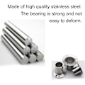 Miniatyrbillede 5 af 5: Fortykket rustfrit stålrør sæde fast støtte tøjstang base flange sæde håndklædeholder høj fod 19mm-2