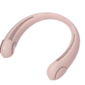 Pikkukuva 1 / 3: Silent Sports Lazy Fan riippuva kaulatuuletin USB-tuuletin ilman lapaa, kolme nopeutta säädettävissä, Turbo-lataus, riippuva kaulatuuletin (Pinkki)