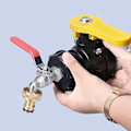 Miniatyrbillede 4 af 5: 1000L Tankhane med Adapter til Havslange, S60X6 IBC Hanekobling
