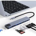 Pikkukuva 2 / 4: 8-in-1 4k30hz 100M Typec -telakointiasema Mac-kannettavalle USB3.0 Hub HDMI-projektionäyttöön
