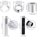 Miniatyrbild 5 av 5: 100 set innerdiameter 12mm + installationsverktyg luftöglor väskor tillbehör snören presenning metallspänne 12mm silver luftögla 100 set svart stans boxad