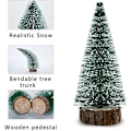 Miniatyrbild 2 av 5: Mini Julgran, Små Fönsterdekorationer för Skrivbord, Juldekorationer (20cm, 25cm, 30cm)