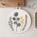 Pikkukuva 1 / 5: DIY Seinäkoriste Kukkakuvio Kirjontakehyssetti Kodin Seinäkoriste (Kukka S309),