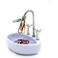 Miniatyrbillede 1 af 5: Papirclips Holder, Badeværelsesvask Design, Hjemmekontor Indretning - Skrivebords- eller Bordbeholder