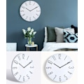 Miniatyrbild 4 av 5: Väggklocka hem vardagsrum mode minimalistisk modern sovrum tyst väggklocka, vit, 35 * 4 * 35cm,