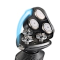 Miniatyrbillede 3 af 5: Tre-i-én vaskbar USB genopladelig trehovedet barbermaskinesæt (grå sætversion)