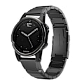 Miniatyrbillede 3 af 3: Urrem i rustfrit stål til Garmin Fenix 8/7/6/5 - 43mm - Sort
