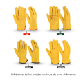 Miniatyrbild 2 av 4: Trädgårdshandskar i kohud, arbetshandskar, körhandskar, slitstarka femfingerhandskar för utomhussporter, motorcykelhandskar L