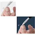 Miniatyrbillede 4 af 5: Olecranon negleklippere i rustfrit stål, blå negleklippere, simple negleklippere