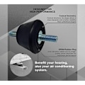 Miniatyrbild 2 av 5: Luftkonditionering extern maskin fäste bullerreducering stötdämpande dyna luftkonditionering fotdyna stötdämpare dyna stöd typ 4-pack