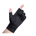 Miniatyrbillede 3 af 4: Fiske ridehandsker solcreme sommer tynd is silke halv finger to fingre medium størrelse eksponerede to fingre grå