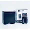 Miniatyrbild 1 av 5: Trådlös Bluetooth Mikrofonhögtalare, Allt-i-ett Mikrofon och Ljudenhet (Svart)