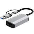 Miniatyrbillede 3 af 4: USB 3.0 & Type-C Dual Gigabit Ethernet Adapter Hub