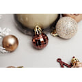 Miniatyrbillede 4 af 5: 58 stk. Malet Julekugler Gaveæske Juletræ Vedhæng Juledekorationer, Guld Kaffe