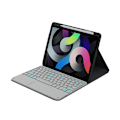 Miniatyrbillede 1 af 5: iPad-cover med baggrundsbelyst tastatur iPad Pro 11 M4 Svart vit Sort hvid