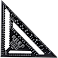 Miniatyrbillede 3 af 4: Raitool AR01 43X30X30cm Trekant lineal i aluminiumslegering Metrisk Sort Trekant lineal