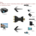 Miniatyrbillede 5 af 5: HDMI til 3RC Adapter HDMI til RCA HD Adapter 3RC Rød Blå Grøn Adapter