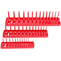 Miniatyrbild 3 av 4: 3 st Hållare för hylsor 1/4\" 3/8\" 1/2\" Plast Socket Sasicare