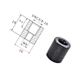 Miniatyrbillede 2 af 3: Adapter til stativgevind 3/8\" hun til 3/8\" hun - 5-pak sort M8