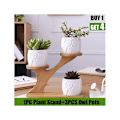 Pikkukuva 1 / 4: 3 kpl/setti Mehitäiskasvien ruukut Bonsai-ruukku Bambu kasviteline setit Sasicare