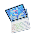 Pikkukuva 3 / 3: Nahkakotelo RGB Bluetooth -näppäimistöllä iPad 10 10,9 tuumalle Blå Blå