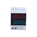 Miniatyrbild 2 av 4: Multimeter, Ohmmeter och Ammeter DIN-skena Digital Voltmeter Amperemeter LED Voltmeter AC80-300V 0.2-99.9A Dubbel Display, Vit
