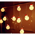 Miniatyrbillede 3 af 3: LED julelys kæde julemand snemand kæde batteriboks lys soveværelse dekorationslys udendørs julelys