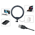Miniatyrbillede 3 af 4: 16 cm Ring Light, LED Ring Light til Tripod, Live Stream Ring Light til Telefon med Tripod Stativ 10 Lysstyrkeniveauer til Makeup