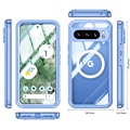 Miniatyrbillede 1 af 5: Beskyttelsesetui med Stativ til Google Pixel 9 Pro XL Google Pixel 9 Pro Blå Blå